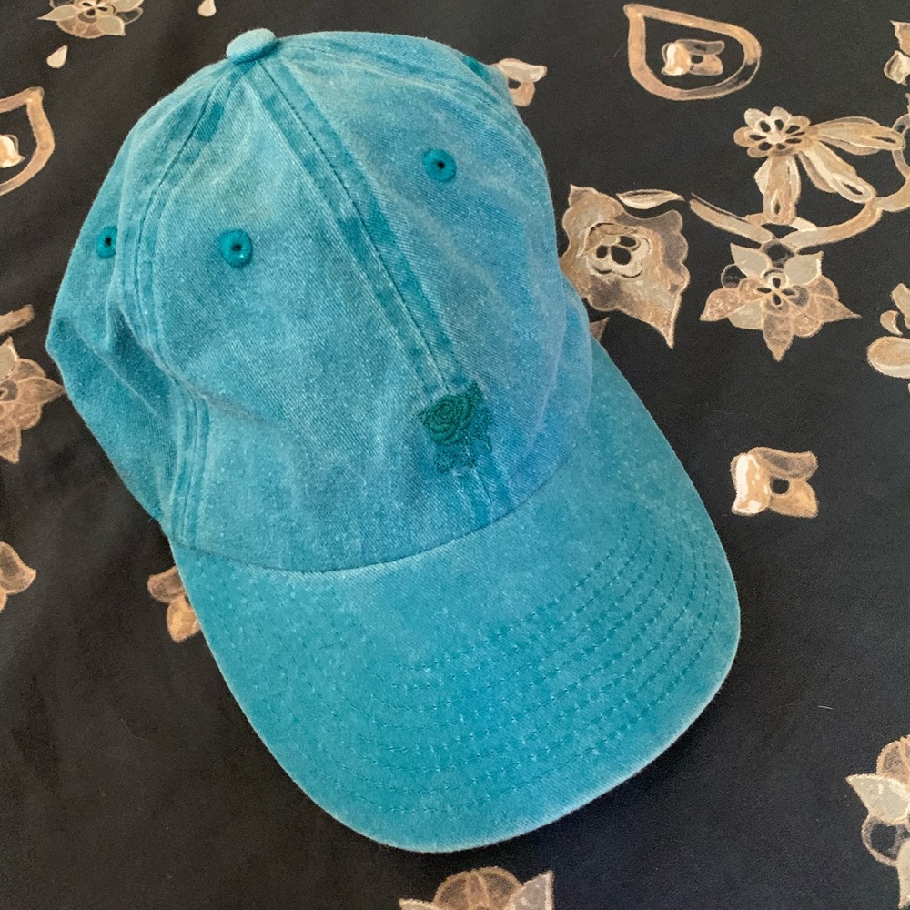 Rose embroidered ball cap